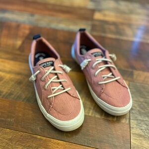 Sperry Coral Canvas Sneakers